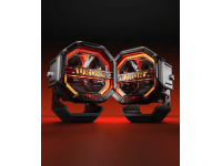 AURORA Apaļas Formas Tālās Gaismas Papildlukturis Ar Oranžu Balts Gabarītgaismu 40w 4600Lm (102mm) Eiropas Sertifikāts (2GB - Pāris)